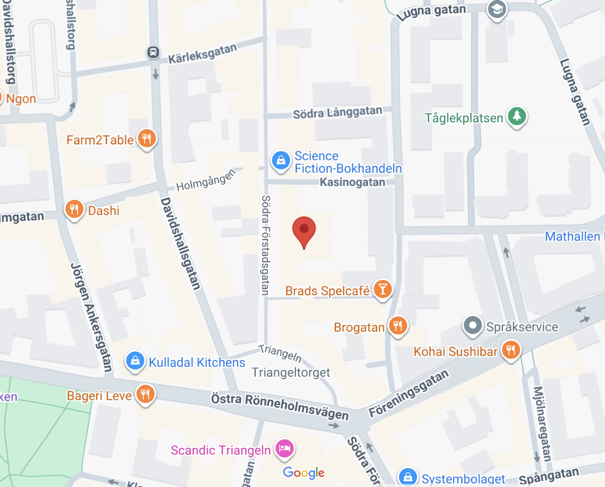 Karta till Befem ADHD Mottagning